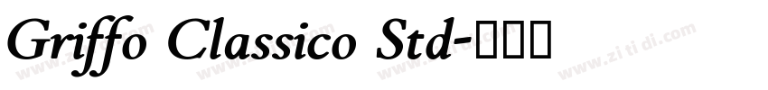 Griffo Classico Std字体转换